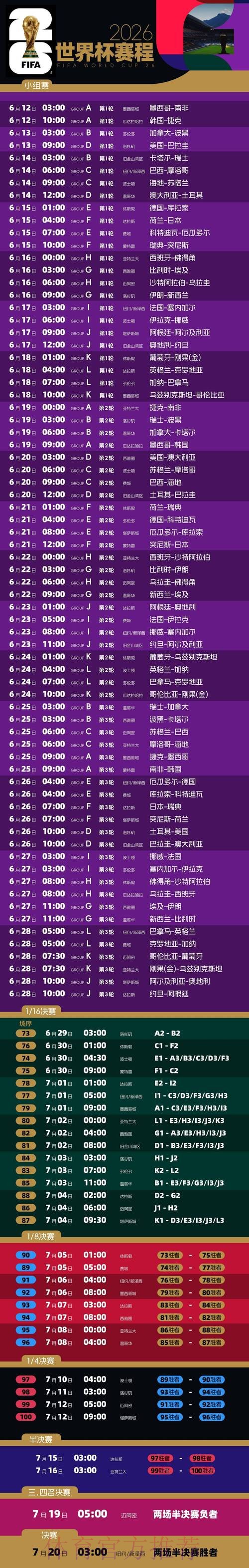 2026世界杯比赛时间高清版观看指南在哪里看